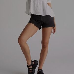 Levi's Black High Waist Women's Shorts